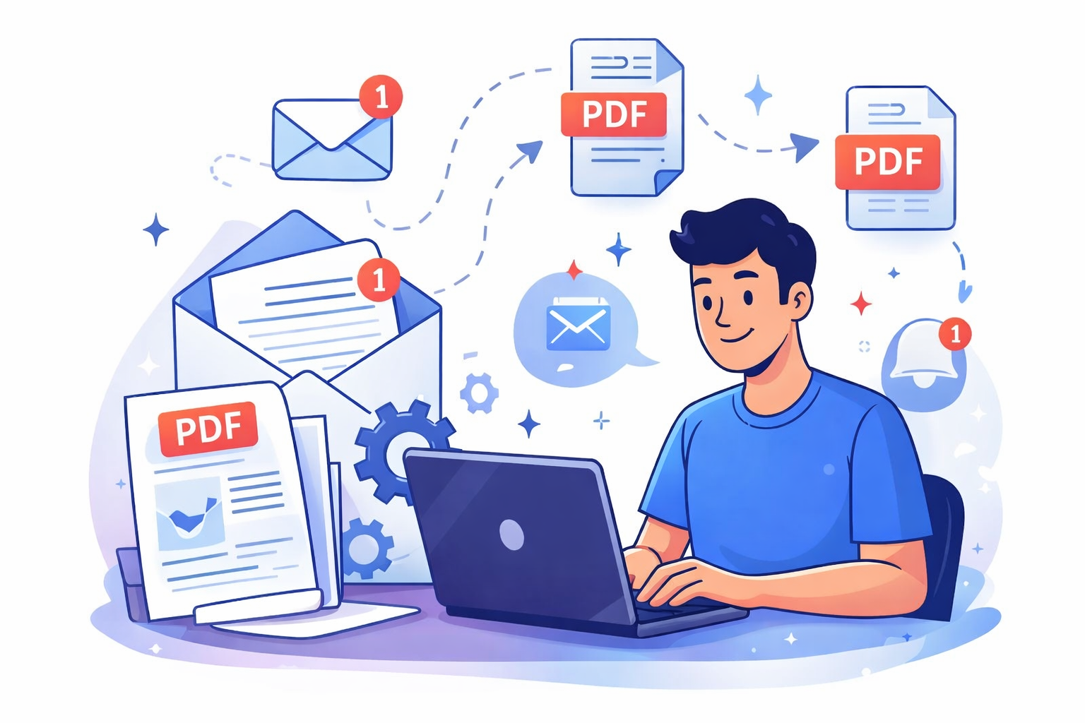 Generación de documentos PDF y correos automáticos