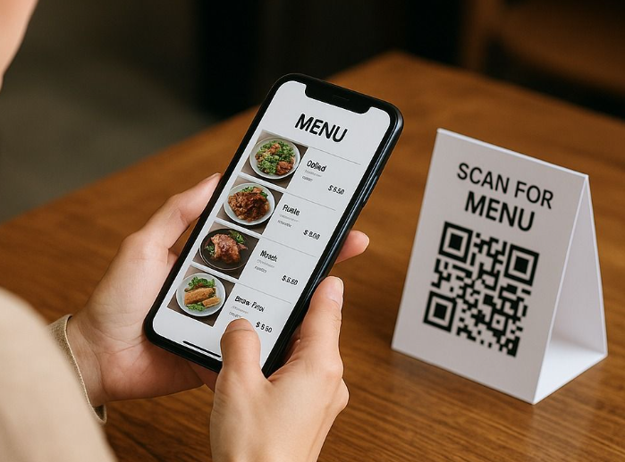 Menú digital con código QR